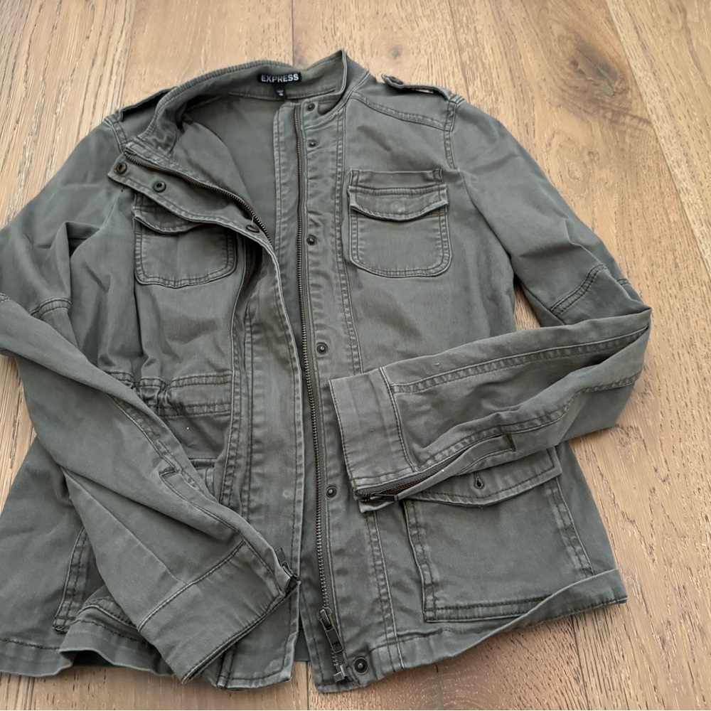 Express Military Green Field Jacket